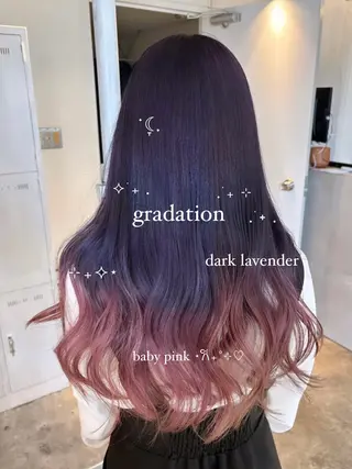 ロング カラー 暖色カラー🍒 ケアブリーチ/akiのヘアスタイル