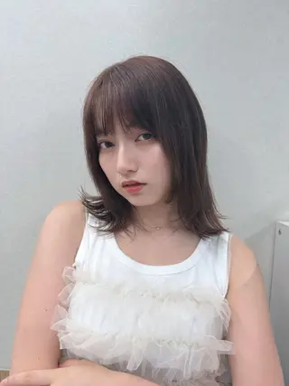 ミディアム AITOKYO Ｓ渋谷所属・渋谷/ハイトーン/ ブリーチ/歩夢のヘアスタイル