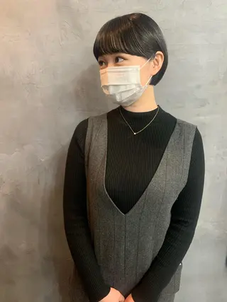 ショート カラー Fuuu《フゥ》所属・シノザキ シンゴのヘアスタイル