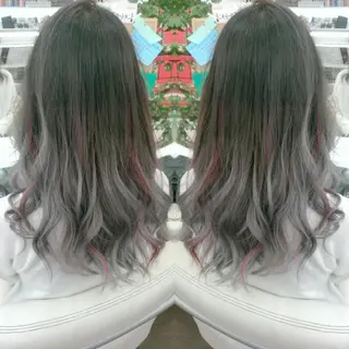 ミディアム カラー 植田 /エクステ /ブリーチ/髪質改善のヘアスタイル