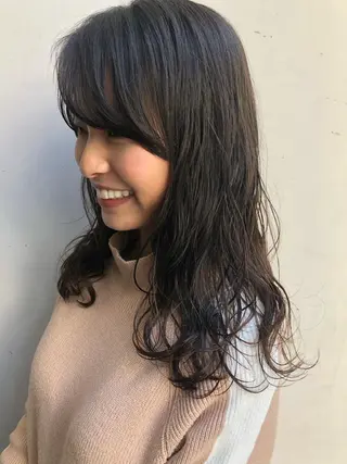 セミロング パーマ SANC hair salonのヘアスタイル