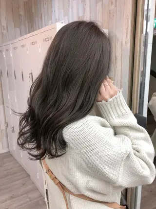 ロング カラー ヘアアレンジ JURI🤎 ワンカールレイヤーのヘアスタイル