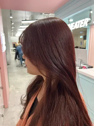 ロング カラー エフェクトブリーチ／ レイヤーカット／翔のヘアスタイル