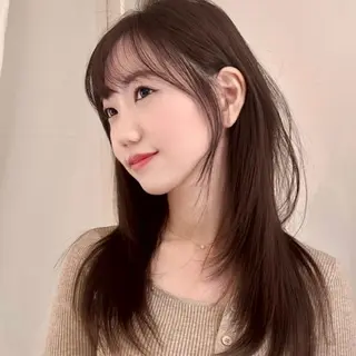 セミロング カラー 顔周り指名NO.1 🤍似合わせ／Maoのヘアスタイル