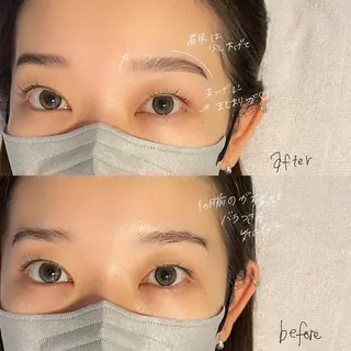 マツエク・マツパ アイブロウ GO TODAY SHAiRE SALON Vellmie店所属・吉祥寺kasumi 🌛eye/browのマツエク・マツパデザイン