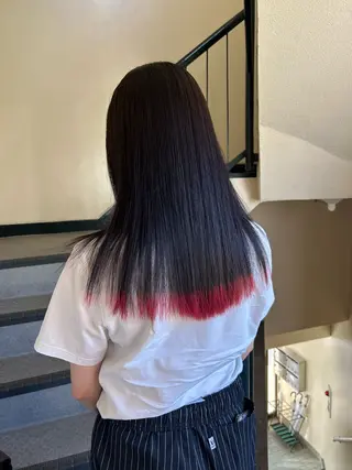 ロング カラー ヘアアレンジ ☕️結【suii.】 ボブ/ヘアセット☕️のヘアスタイル