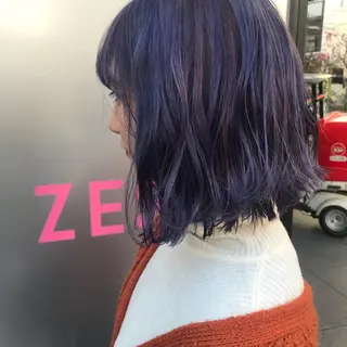 ショート カラー AMI ウルフパーマ/メンズのヘアスタイル