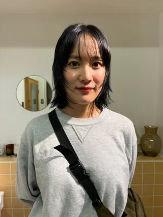 ミディアム カラー sakura🌸 レイヤー/韓国ヘアのヘアスタイル