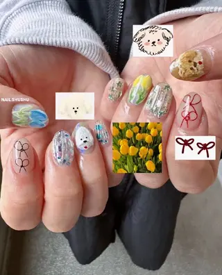 ネイル 3dパーツ/流行り 👧shushu❤️のネイルデザイン