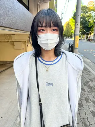 ミディアム カラー 樫原裕二/レイヤー カット/透明感カラーのヘアスタイル