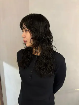 セミロング パーマ/ボブ,ロング ヤマシタミウ🌀のヘアスタイル