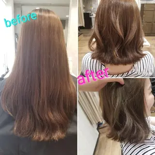 ミディアム 店長 とみー / ツヤ感＆似合わせのヘアスタイル