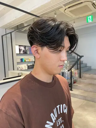 パーマ メンズ ハイトーン/パーマ/ メンズ / 櫻本🌐のヘアスタイル