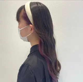 ロング 💘韓国カラー💘 クルミのヘアスタイル