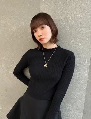 カラー 莉乃/縮毛矯正/髪質 改善/艶カラーのヘアスタイル