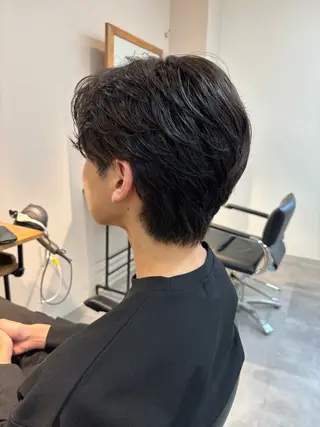 パーマ メンズ フェザーパーマ/韓国 /メンズカット/保立のヘアスタイル
