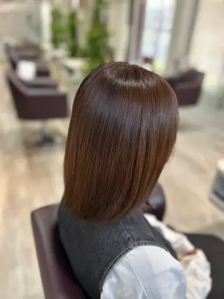 セミロング カラー Breath by first 富谷【ブレス バイ ファースト 富谷】所属・田口 舞衣のヘアスタイル