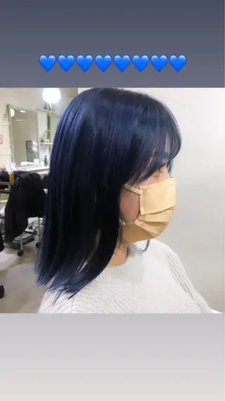 ミディアム カラー カラー特化美容師 なかもと たつひろのヘアスタイル