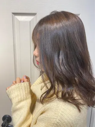 ミディアム カラー パーマ 徳永 大樹のヘアスタイル