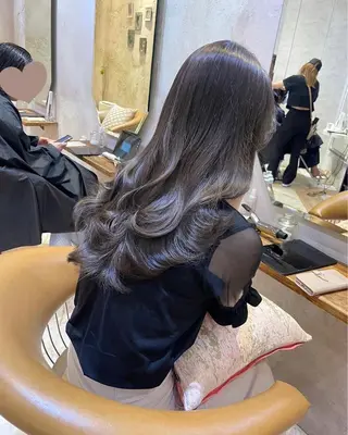 セミロング カラー 髪質改善/縮毛矯正 松原和志のヘアスタイル