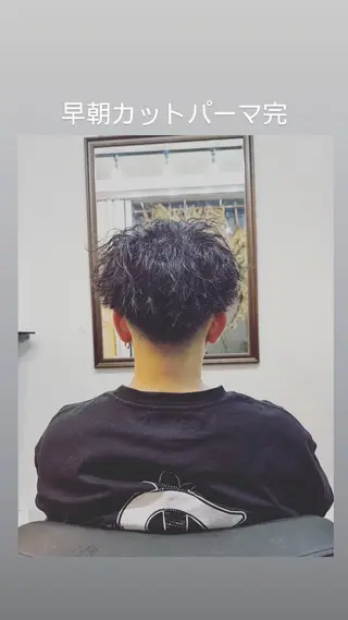 パーマ メンズ 椎葉 祐也のヘアスタイル