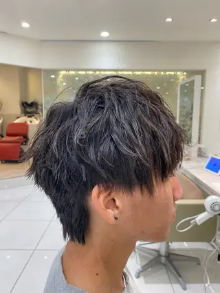 ショート メンズ マッシュウルフ ボブ Hirotoのヘアスタイル