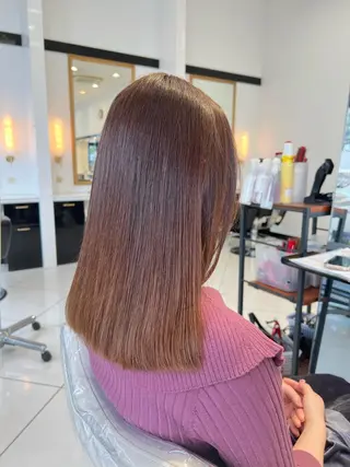 セミロング パーマ 【似合わせカラー】 西口嶺河のヘアスタイル