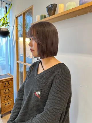 ショート カラー REINA☁️透明感 カラー/ぷつっと♡のヘアスタイル