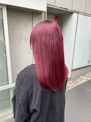 セミロング カラー 大人っぽ♡上品な暖色 ♡ブリーチなし♡のヘアスタイル