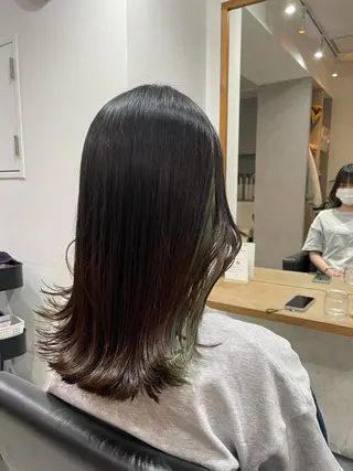 ミディアム 🐬脱白髪染めカラー 清水大世🐬のヘアスタイル