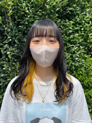 セミロング 能松 玲奈のヘアスタイル