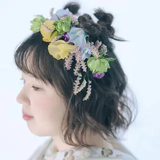 ヘアアレンジ 速水 ゆきののヘアスタイル