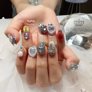 ネイル 💎CC・NaNa 韓国風ネイル🌙Cのネイルデザイン