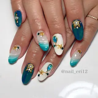 ミディアム ネイル nail salon &e eriのネイルデザイン