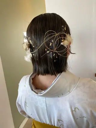 ミディアム ヘアアレンジ emu所属・本田 萌夏のヘアスタイル