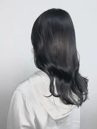 ロング カラー 色白に見える暗髪 梅田・増田のヘアスタイル