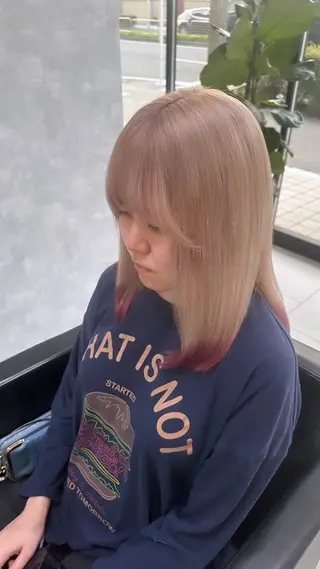 ロング カラー 山口 航輝のヘアスタイル