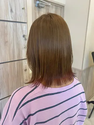 ミディアム カラー GRANDEUR やまだかなのヘアスタイル