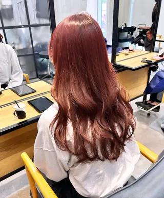 ロング カラー 韓国×髪質改善カラー 💎hinaのヘアスタイル