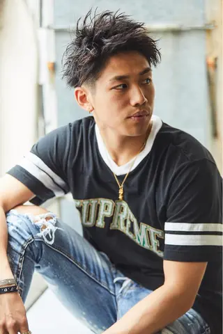 ショート 艶カラー/フェイス レイヤー/たむのヘアスタイル