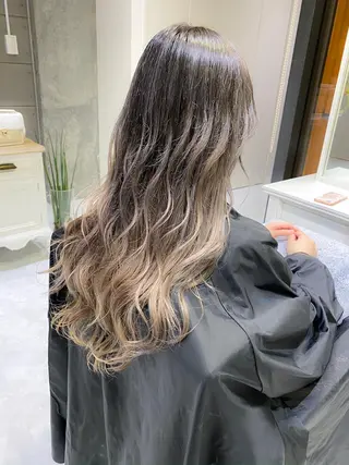 ロング カラー ヘアアレンジ モテ髪透明感❤️ デイズヘアカラーのヘアスタイル