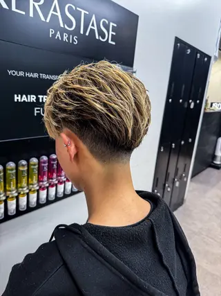 ショート カラー メンズ 【men's Lapis横浜】海人のヘアスタイル