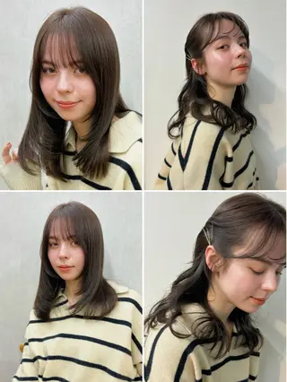 ミディアム ボブ/ミディアム 親しみやすさ/さくらのヘアスタイル