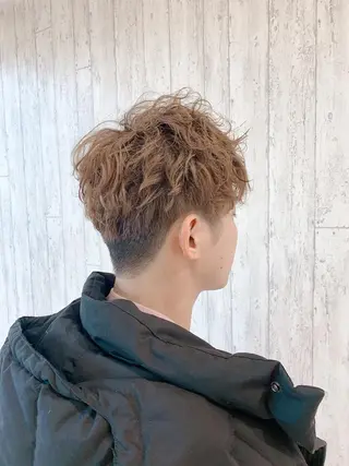 パーマ メンズ 小野寺空也✂️ 似合わせショートのヘアスタイル