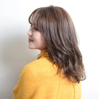 セミロング カラー 東 大貴のヘアスタイル