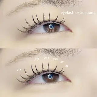 マツエク・マツパ Quni ☁️のマツエク・マツパデザイン