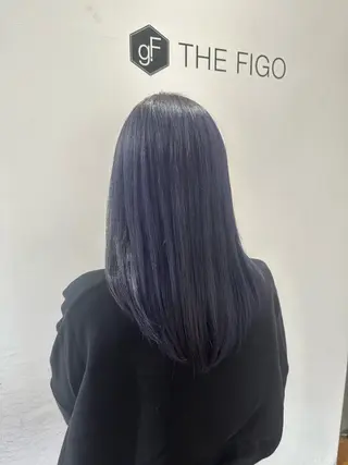 セミロング カラー いまじゅく あおいのヘアスタイル