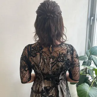 ミディアム ヘアアレンジ SiLO yuri andoのヘアスタイル