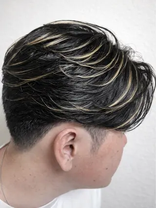 カラー メンズ ルートプラス所属・‪✂︎‬TAIKI‪ パーマ/ハイライトのヘアスタイル