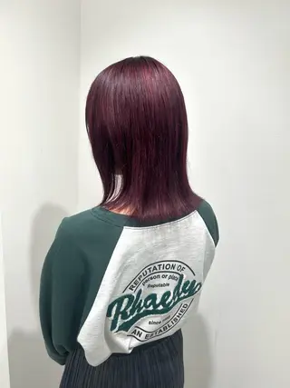 ミディアム カラー レイヤー ハイトーン 暖色⭐︎KANAKOのヘアスタイル